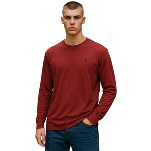 Polo Ralph Lauren Red Men's Long Sleeve Cotton T-Shirt